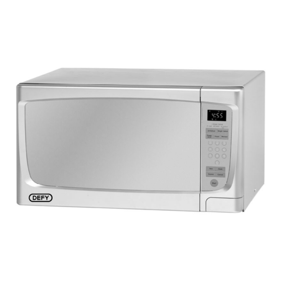 defy microwave dmo 390 manual