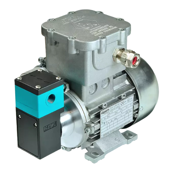 KNF NF 1.300 EX Operating And Installation Instructions