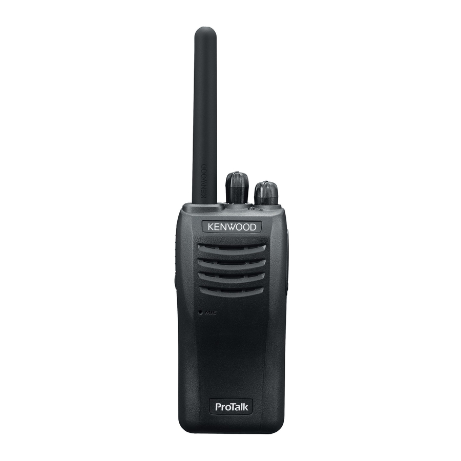 KENWOOD TK-3501, TK-3501-E - UHF FM Transceiver User Guide