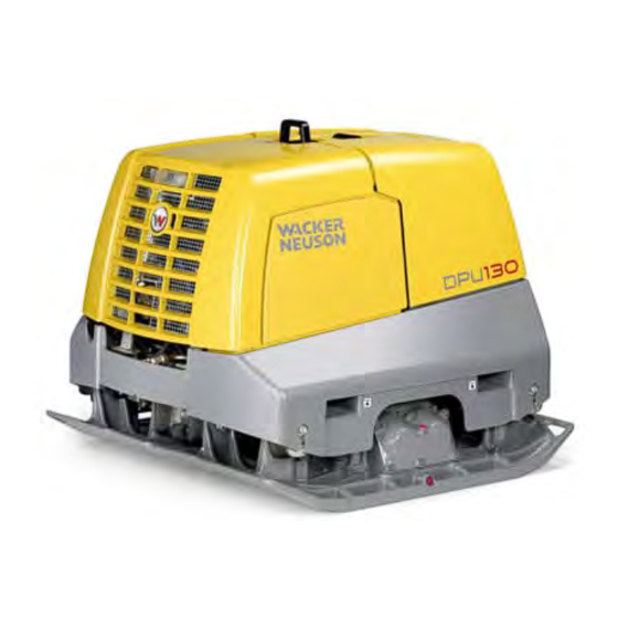 Wacker Neuson DPU130Le Operator's Manual