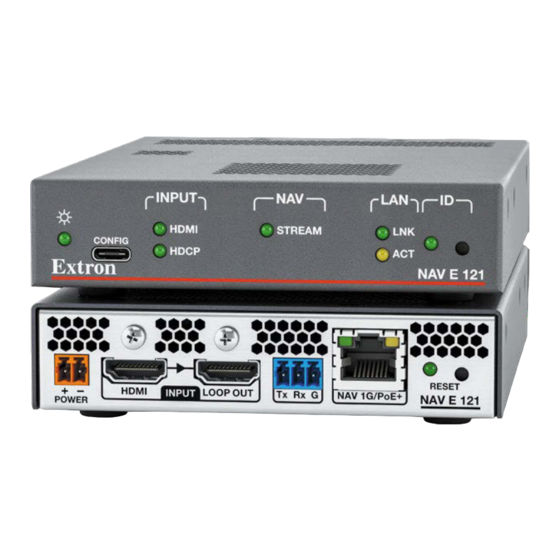 Extron electronics NAV E 121 User Manual