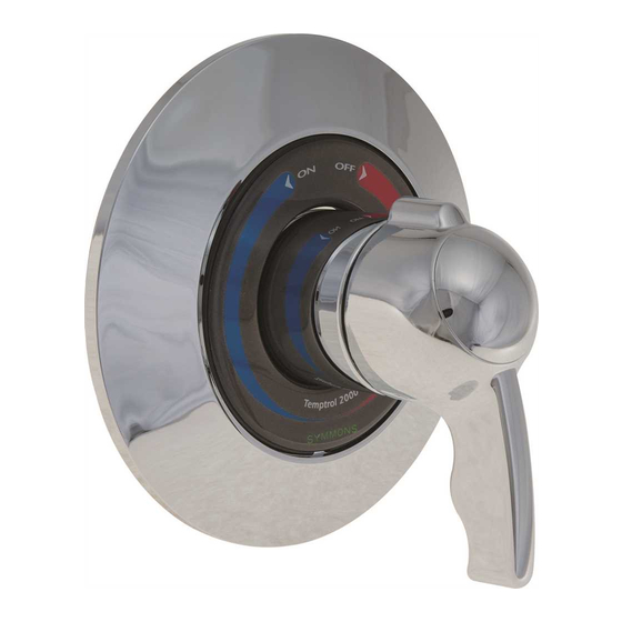 Symmons Temptrol 2000 Installation & Operation Manual