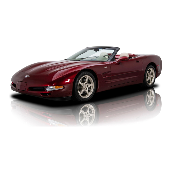 Chevrolet Corvette 2003 Owner's Manual