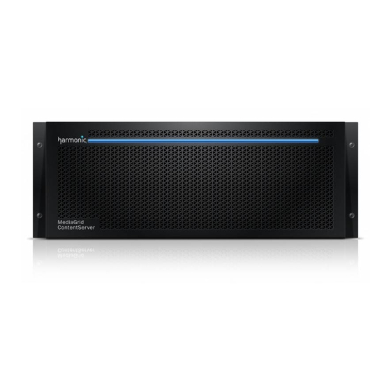 Harmonic MediaGrid ContentServer 4000 Quick Reference Manual