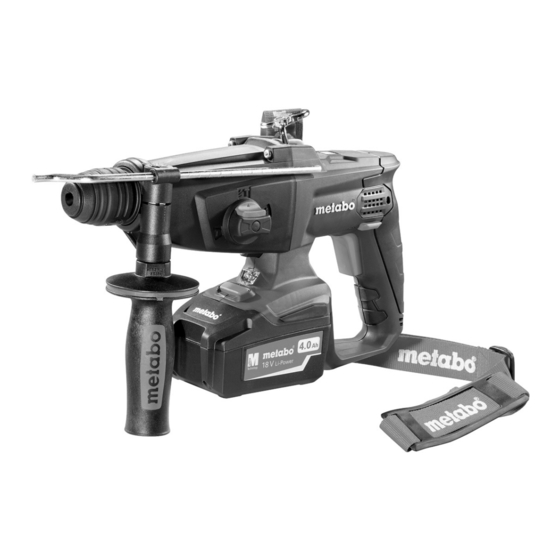 Metabo KHA 18 LTX Operating Instructions Manual