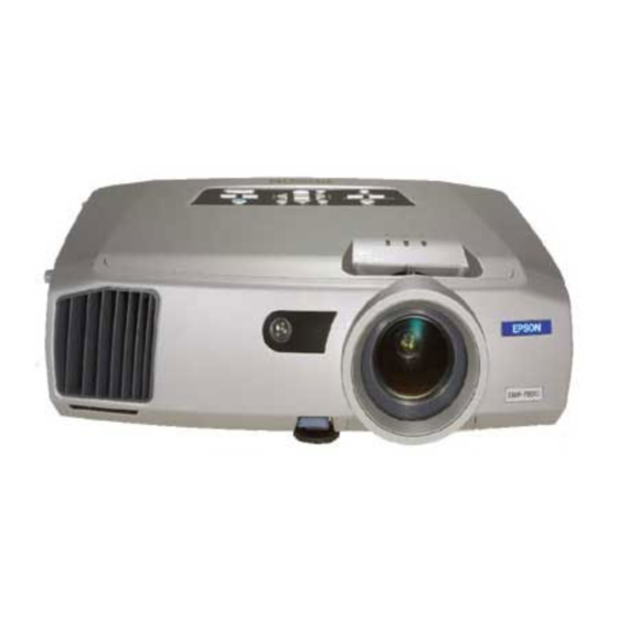 Epson EMP-7850 Operation Manual