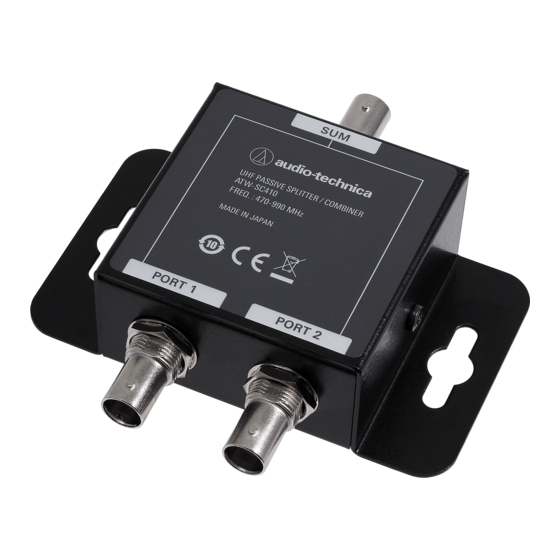 Audio Technica ATW-SC410 User Manual