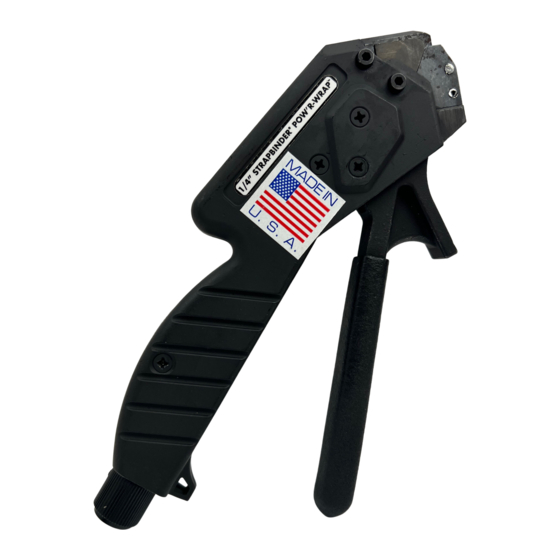 STRAPBINDER POW'R-WRAP TOOL HBPW8201 Instructions Manual