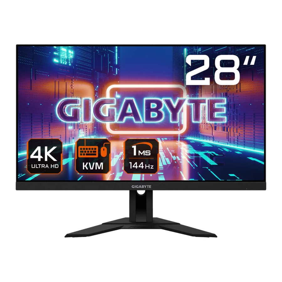 GIGABYTE M28U - Gaming Monitor Manual