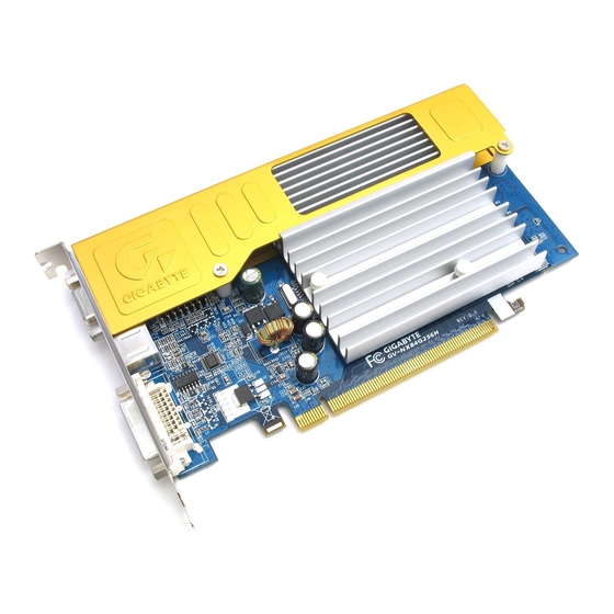 Gigabyte GV-NX84G256H User Manual