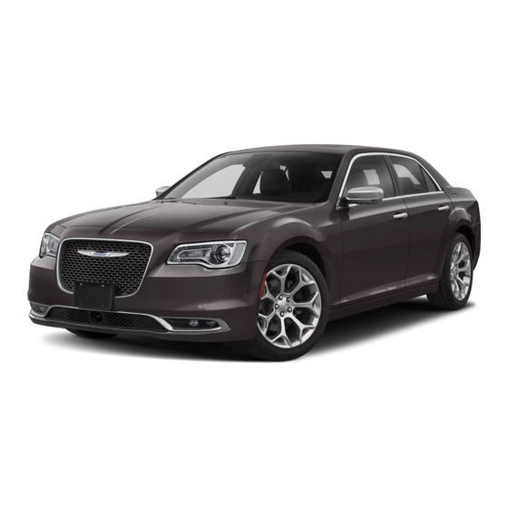 Chrysler 300 2018 Quick Reference Manual