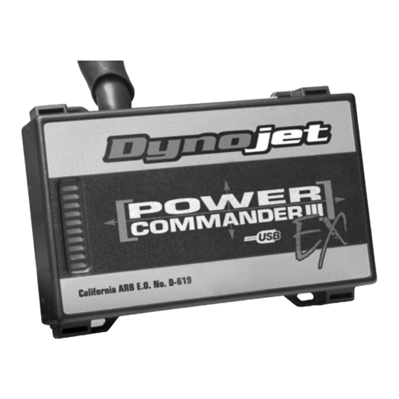 Dynojet POWER COMMANDER III USB EX Installation Manual