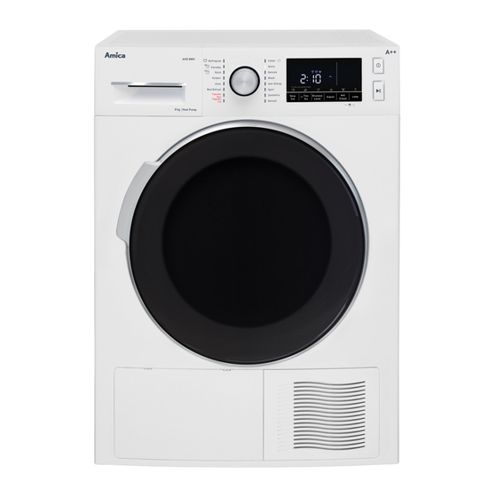 User Manuals: Amica AHD8WH Pump Dryer