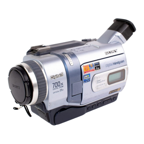 Sony Digital 8 DCR-TRV738E Operating Instructions Manual