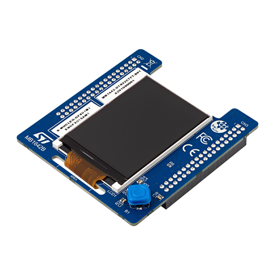ST X-NUCLEO-GFX01M1 User Manual