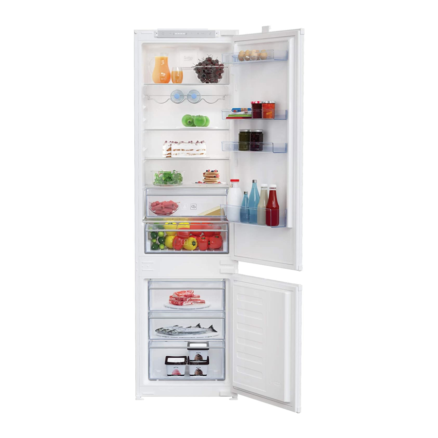 Beko BCHA306E3SN Built-in refrigerator Manuals