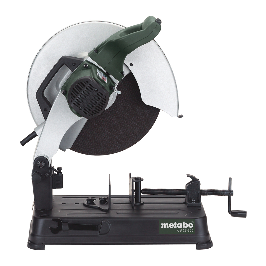 Metabo CS 23-355 Operating Instructions Manual
