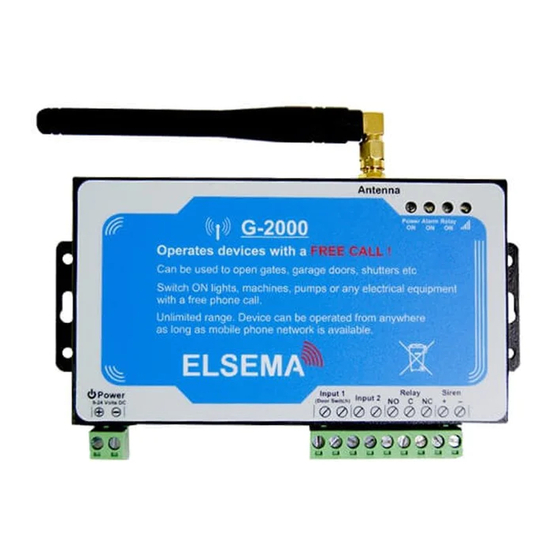 Elsema G-2000 Manuals