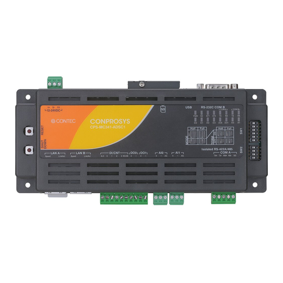 Contec Conprosys CPS-MC341-ADSC1-111 Reference Manual