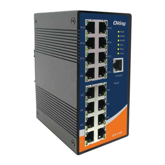 ORiNG IES-3160 Quick Installation Manual