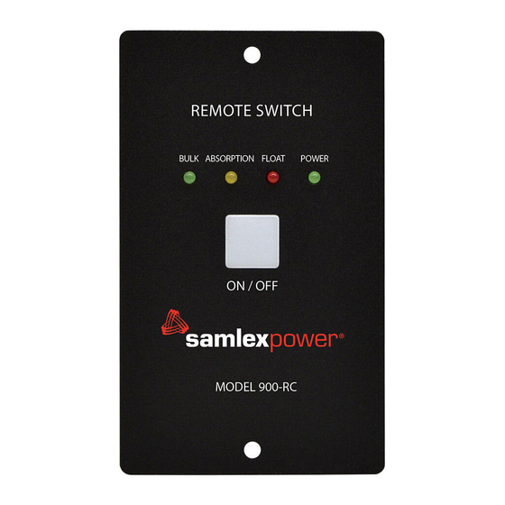Samlexpower 900-RC Instructional Manual