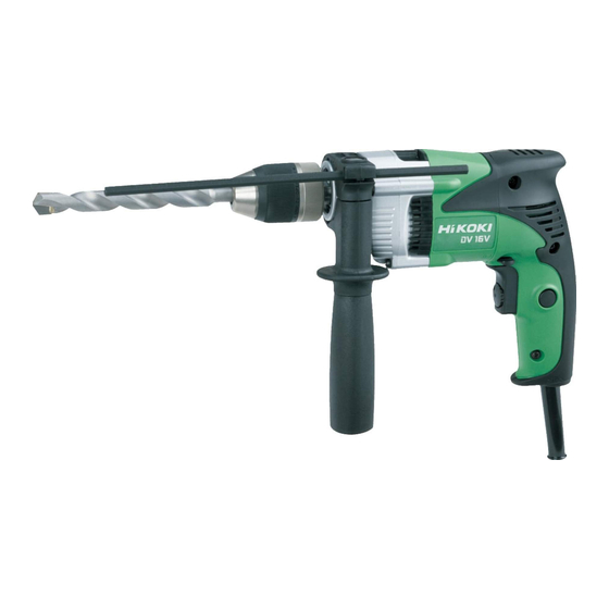 Hitachi Koki DV 16V Handling Instructions Manual
