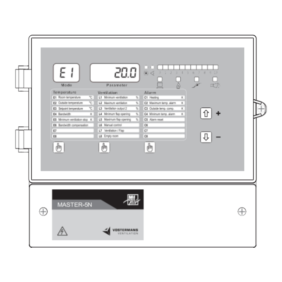 Vostermans Ventilation MASTER-5N Installation Instructions Operating Instructions