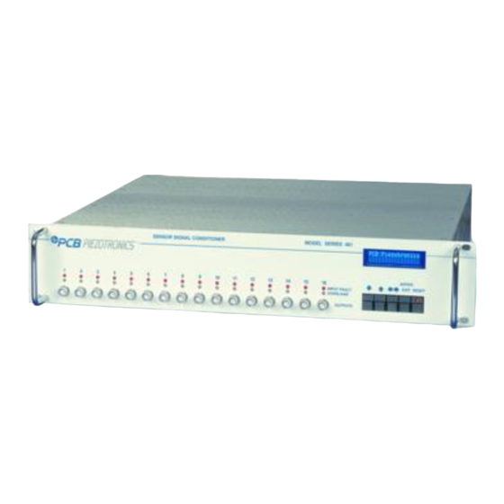 PCB Piezotronics 481A-0419 Installation And Operating Manual