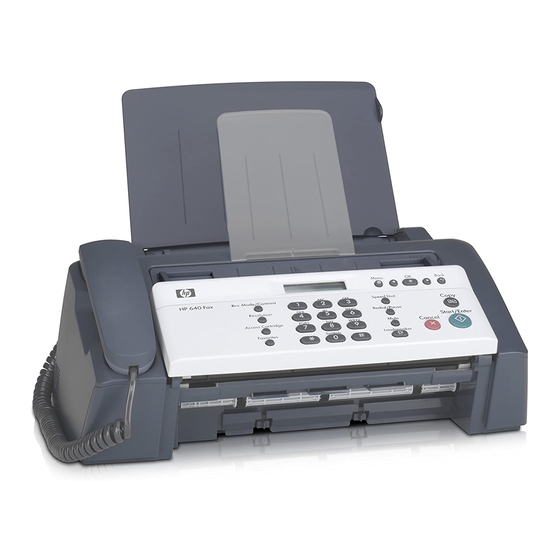HP 640 Fax series Manuals