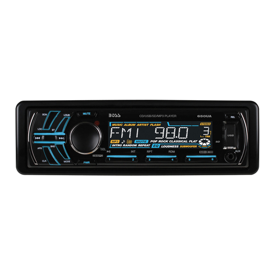 Boss Audio Systems 650UA Manual Del Usuario