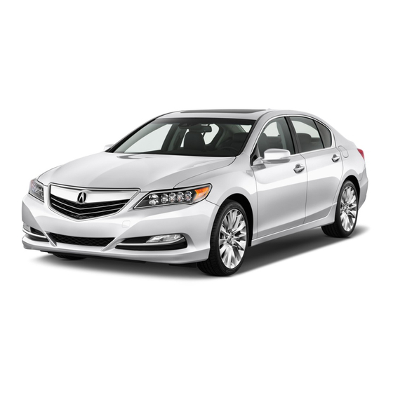 Acura 2015 RLX Owner's Manual