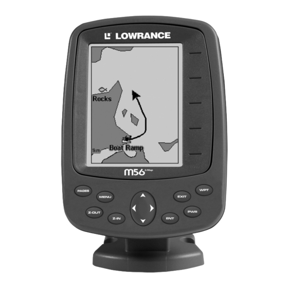 Lowrance M56 S/Map Installation And Operation Instructions Manual