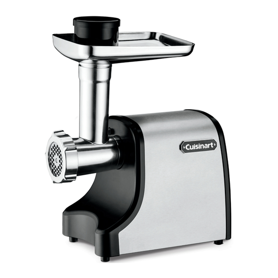Cuisinart MG-100 Instruction And Recipe Booklet