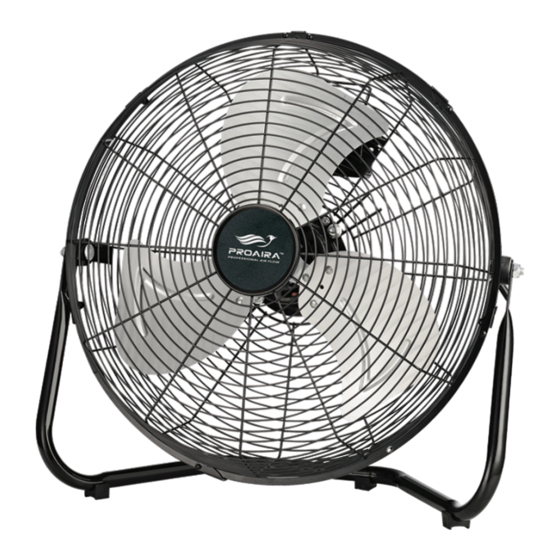 PROAIRA CFHV18B Quick Start Manual