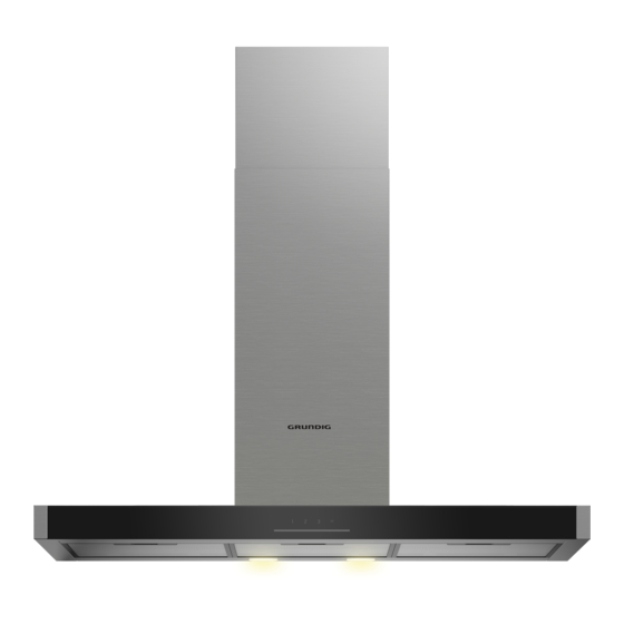Grundig GDKP5460BC Exhaust Hood Manuals