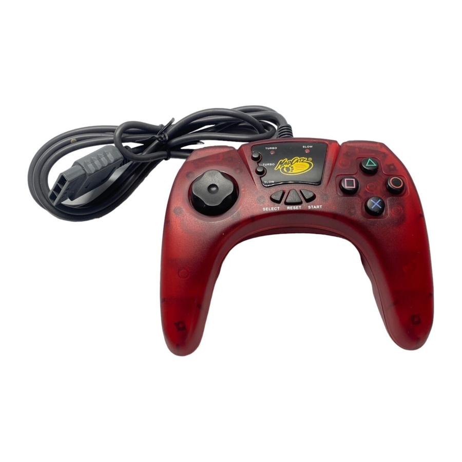 Mad Catz ADVANCED CONTROLLER 8002 for PlayStation and PS One Manual