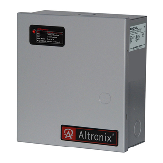 Altronix AL125ULPX Installation Manual