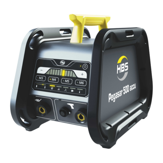 HBS Pegasar 500 accu Operating Manual