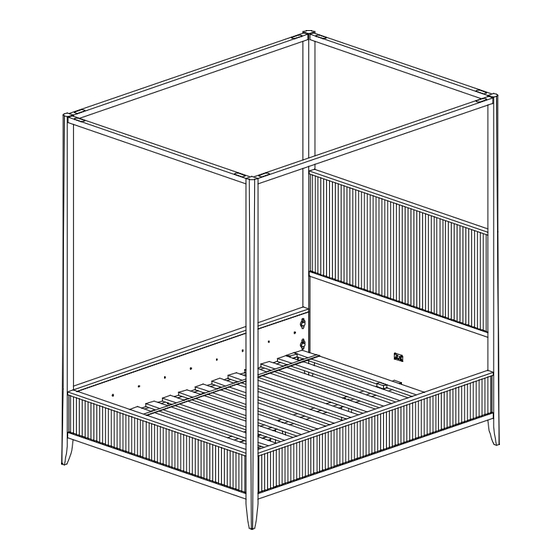 Williams-Sonoma LEWIS CANOPY KING BED Assembly Instructions Manual