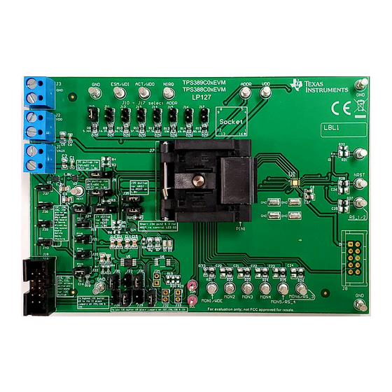 Texas Instruments TPS389C0xEVM Manuals