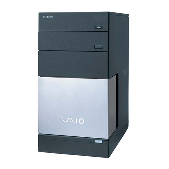 Sony VGC-RC110G - Vaio Desktop Computer Replacement Instructions