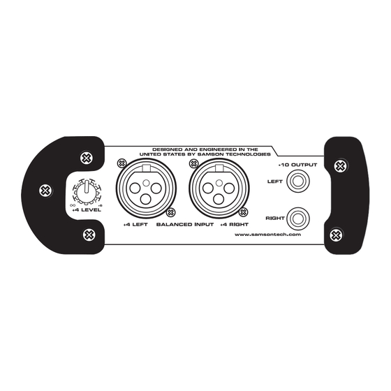 Samson S-convert Owner's Manual