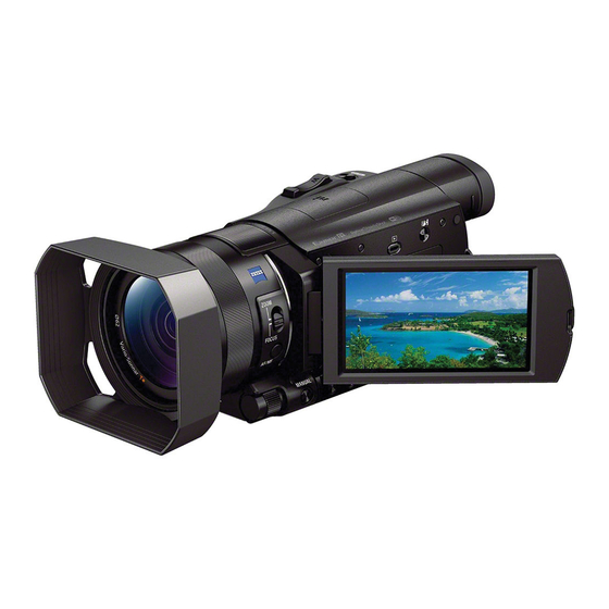 Sony Handycam HDR-CX900 Manuals