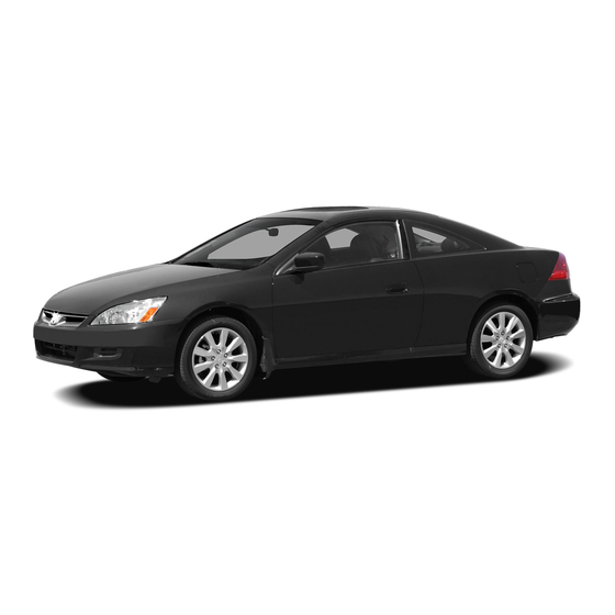 Honda 2007 Accord Coupe Owner's Manual