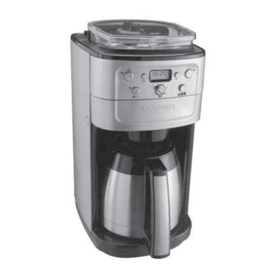 Cuisinart DGB900BCE Instructions Manual
