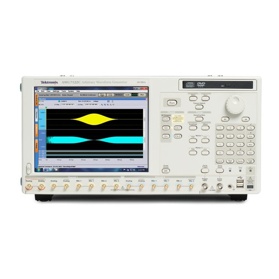 Tektronix AWG7082C Quick Start Manual