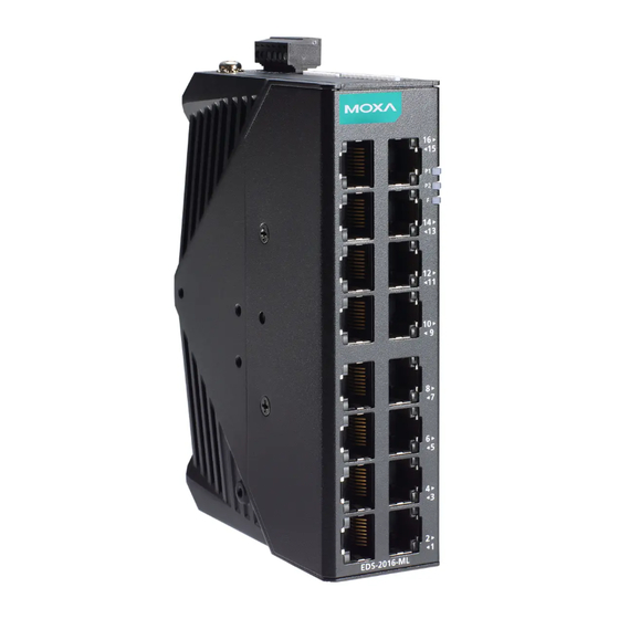 Moxa Technologies EtherDevice EDS-2016-ML Series Quick Installation Manual