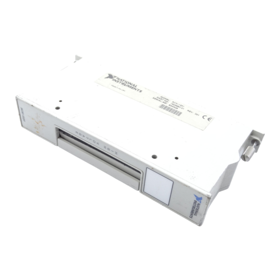National Instruments SCXI-1166 Installation Manual