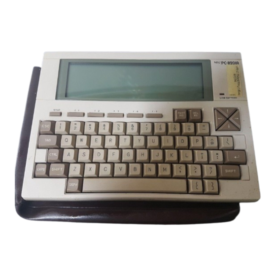 NEC PC-8241A Manuals
