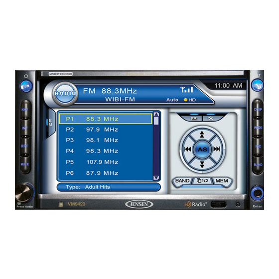 Audiovox VM9423 Operation Manual